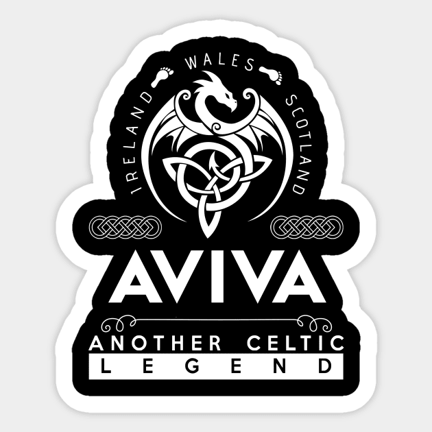 Aviva Name T Shirt - Another Celtic Legend Aviva Dragon Gift Item Sticker by harpermargy8920